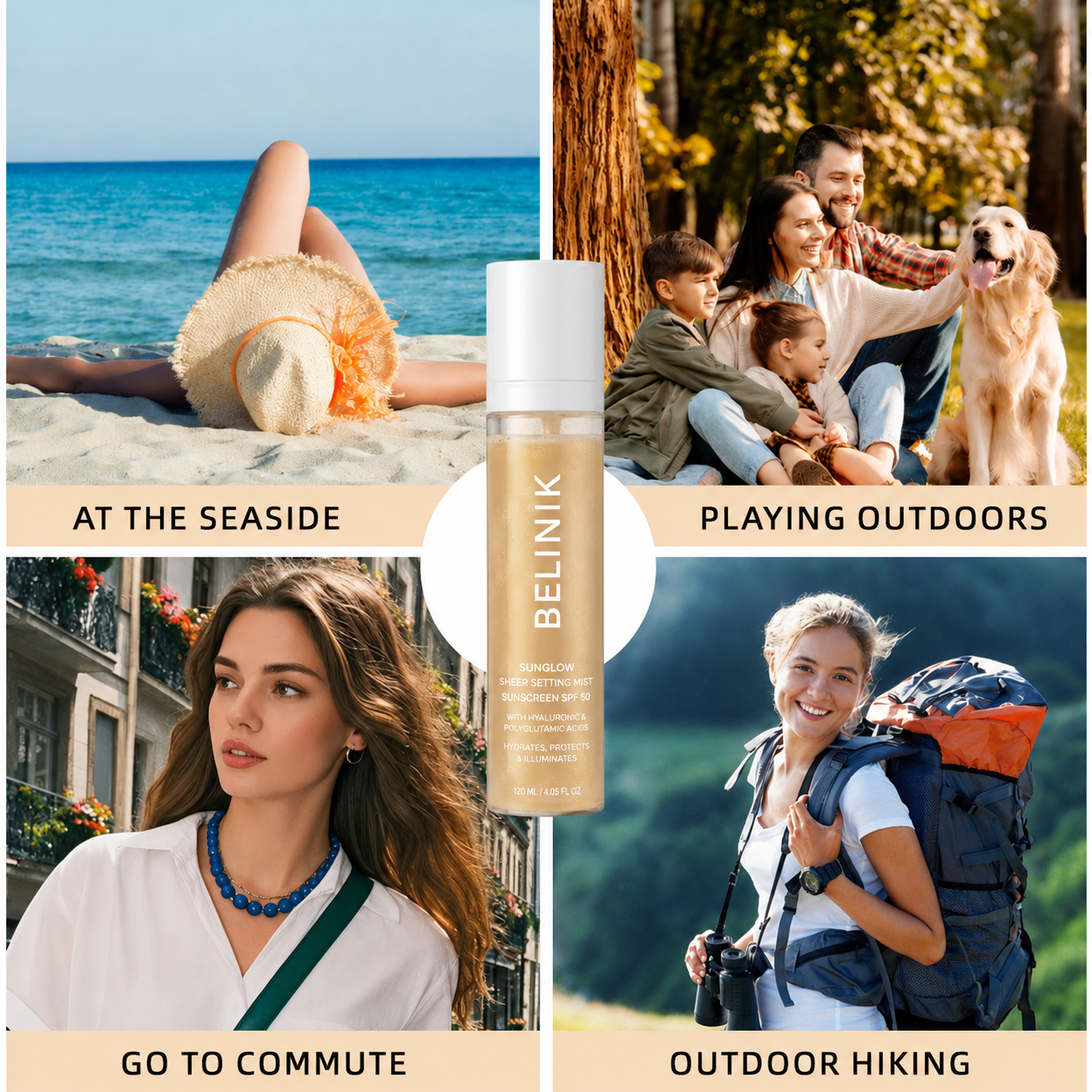 SUN GLOW · Sheer Shield Mist SPF 50